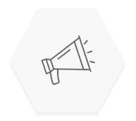 An icon of a megaphone for the Creat Resources Holdings website.